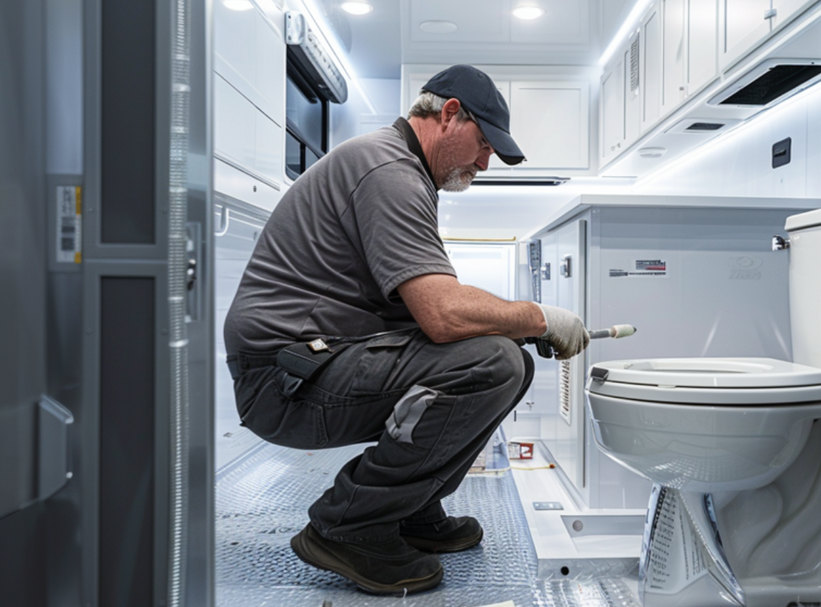 Emergency RV plumbing leak repair in Port St. Lucie Florida